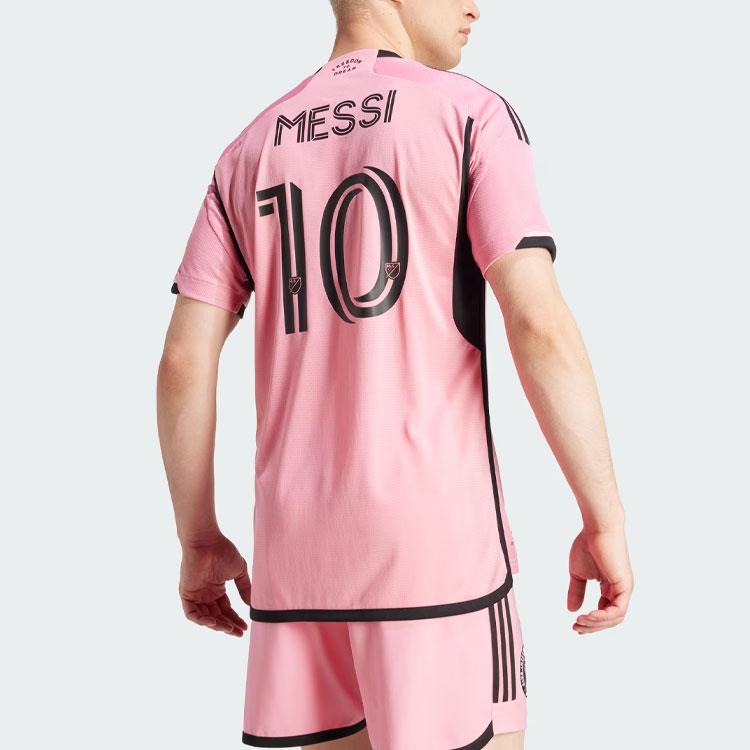 adidas Inter Miami CF 24/25 Messi Thuis Authentiek Shirt Makkelijk Roze Heren Streetwear JE9742