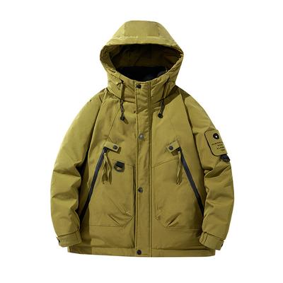 Winter New Trend Hooded Down Jacket Men's Regular Winter Coat