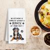 Funny Bernese Mountain Dog Kitchen Towels, A Kitchen is Not Complete Without A Bernese Dish Towel for Home Bathroom Decor, Dog Lovers Gift, 16×24
