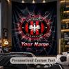 TapestryEintracht Frankfurt Custom Name Text Personalized Wall Hanging Tapestry Home Wall Decor