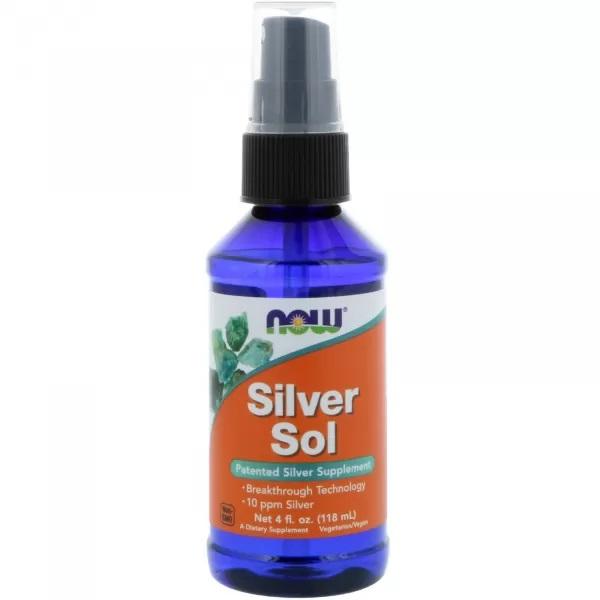 Now Foods SILVER SOL, 10 PPM LIQUID, 50 Mcg
