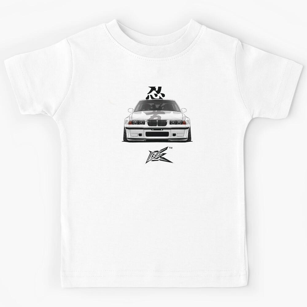 german sports sedan widebody jdm style white Kids T-Shirt 140