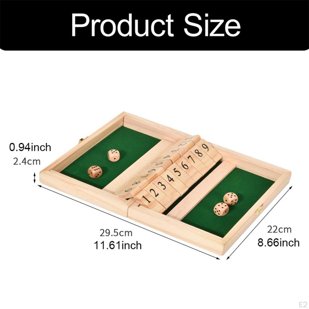 Shut The Game Holzbrett mit 9 Zahlen für Geburtstagsgeschenk