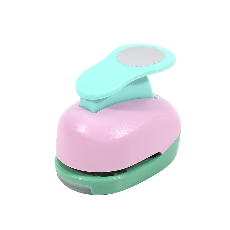 Stamp Shaped Craft Lever Punch Circle Cutter Handmade Paper Hole Punch for Crafting Scrapbooking DIY Card Making