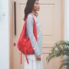 3rd Restock_Bow Canvas Bag - Strawberry Red