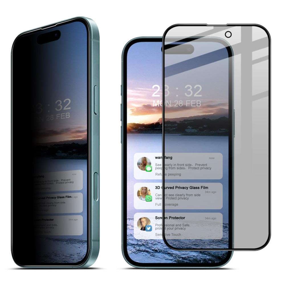 IMAK Pro iPhone 16 Ochranné sklo proti odposlechu s plným pokrytím