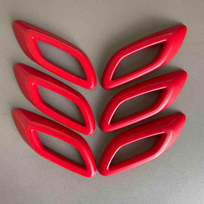 Compatible with Maserati Levante 2016-2021 Car Fender Air Outlet Vent Decoration Cover Sticker Car Accessories Glossy Red