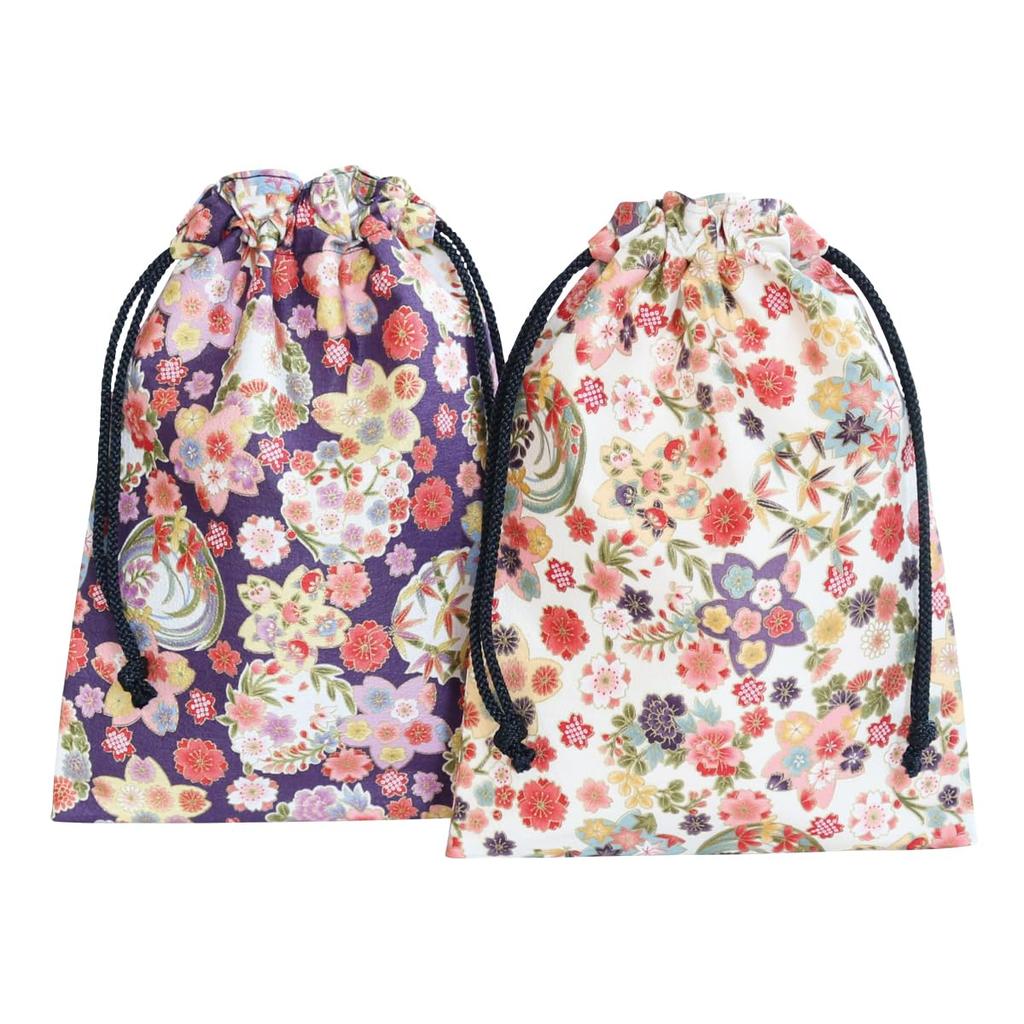 Drawstring bag: Shikisai Ranman (Shikisai Ranman (natural))