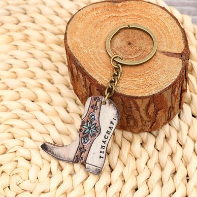 Porte-clés & Pendentif de Sac Style Western Longues Bottes
