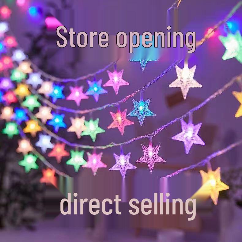 Battery Operated Christmas LED String Lights for Outdoor/Indoor Decor, Festival & Camping Atmosphere, Colorful Night Lights