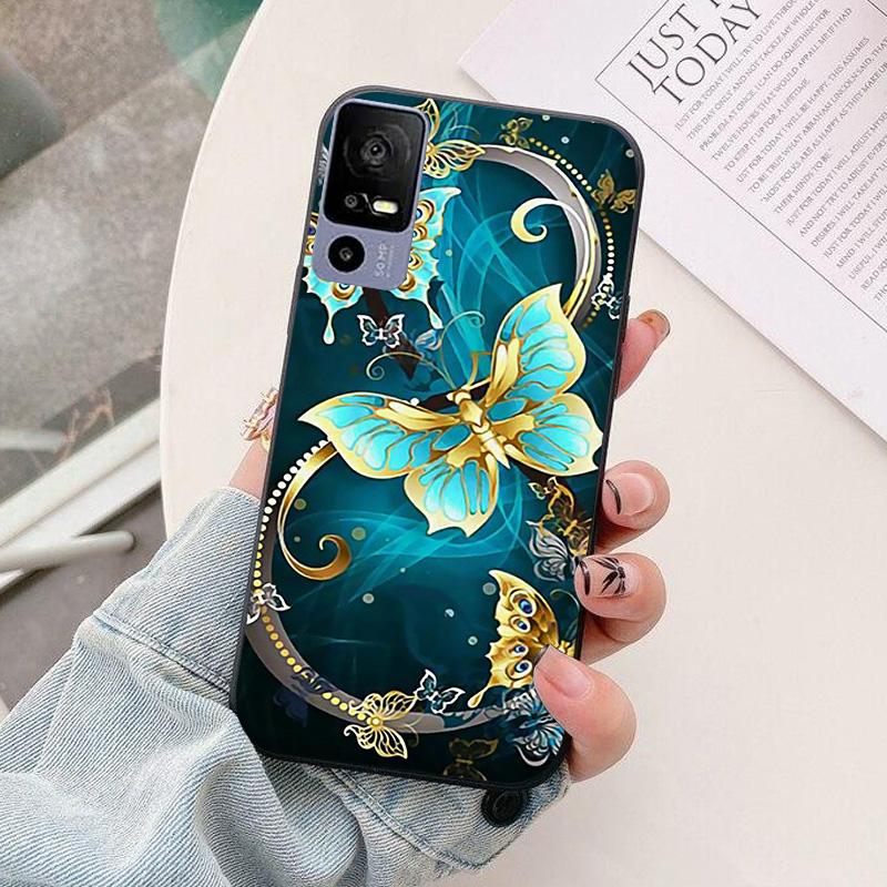 For TCL 40 R 5G Phone Case T771K astronaut Silicone Camera Protection Back Cover For TCL 40R 5G T771H Funda Coque TCL40R