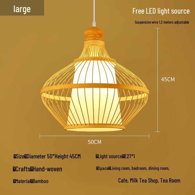 

Zen New Chinese Style Bamboo Pendant Lamp