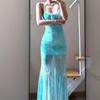 Summer Pure Desire Patchwork Slim-fit Fishtail Camisole Dress