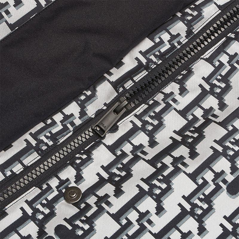 FILA Heritage Fashion Casual Mid-Length Hooded Down Jacket Women outerwear Legendary-Blue F11W448903FNV