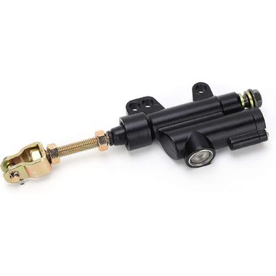Universal Rear Brake Master Cylinder, Rear Foot Brake Hydraulic Master Cylinder Pump for Motorbike ATV Dirt Bike(Black)