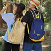 Color Block Schoolbag Women's Backpack Large Capacity Student Travel Backpack