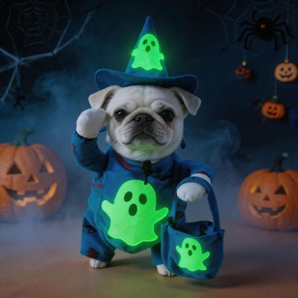 Luminous Dog Cosplay Clothes Glow-in-the-Dark Standing Dog Outfit  Party