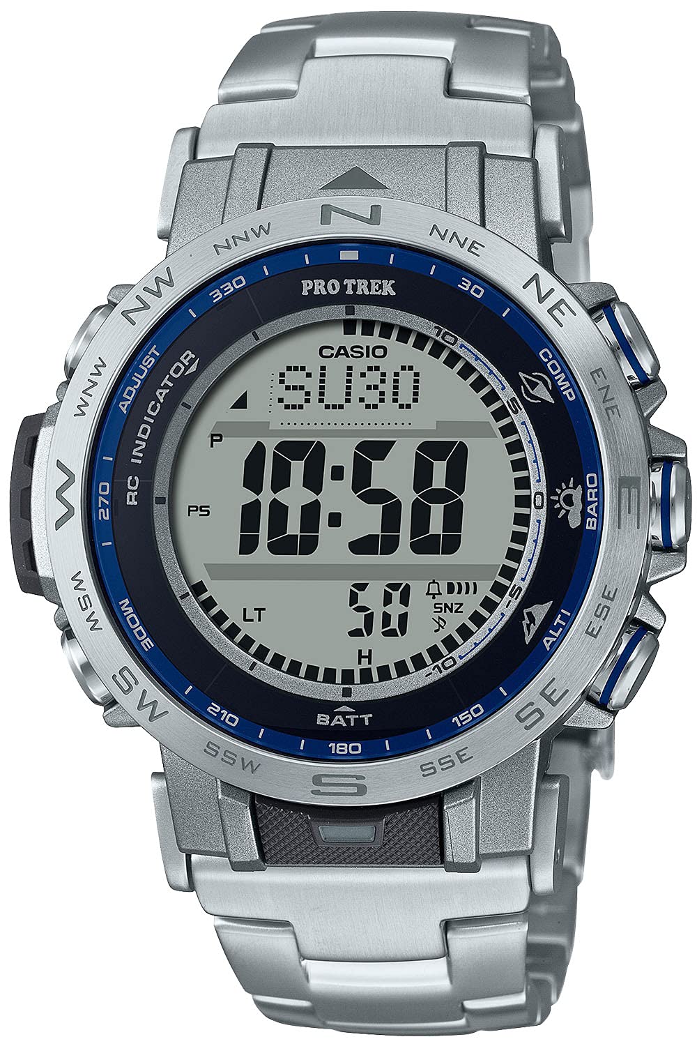 

Casio Pro Trek Watch (Official Japanese Product) PRW-31YT-7JF Men s Silver Solar Radio Controlled