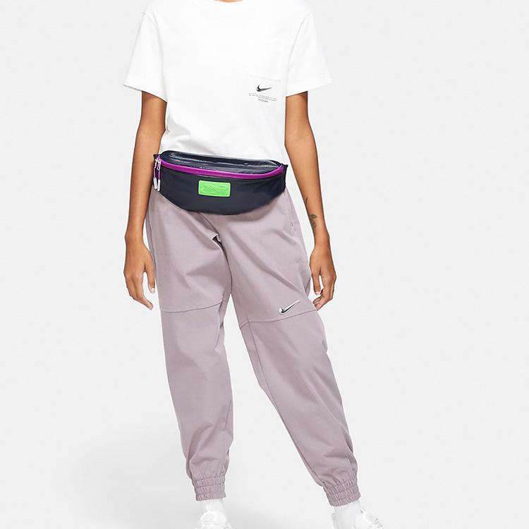 New Nike Nylon Shoulder Bag, Crossbody Bag, Fanny Pack Regular Unisex Obsidian/Green DZ6293-451
