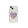 Cream Wind Ins Anti Drop Phone Case for IPhone 16 Promax Water Diamond Love for Apple 17 Glitter 15 Soft