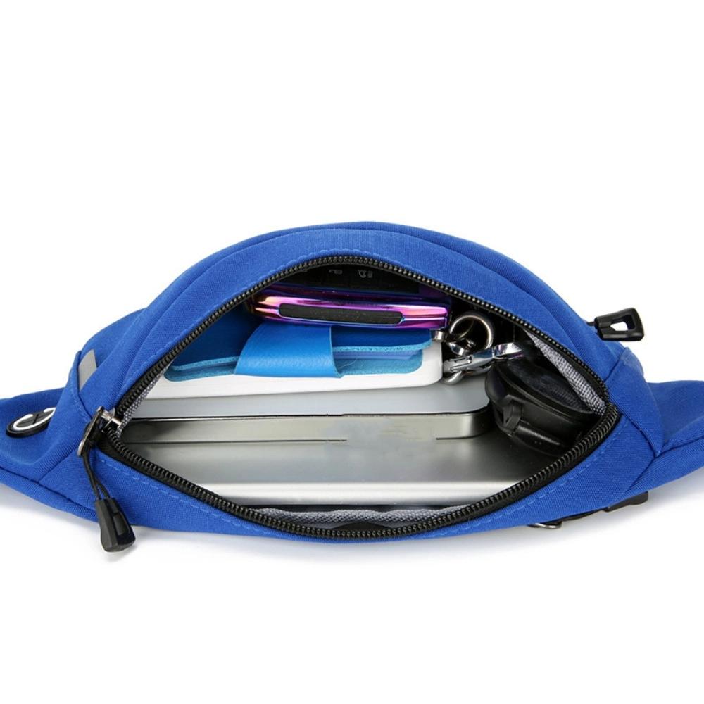 Waterproof Crossbody Chest Bag with Headphone Jack Running Waist Bag Men Fanny Phone Pack  Couple