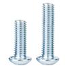 10.9 Grade High-Strength Blue & White Zinc Hex Socket Screws & Round Cup Head Bolts M4 M5 M6