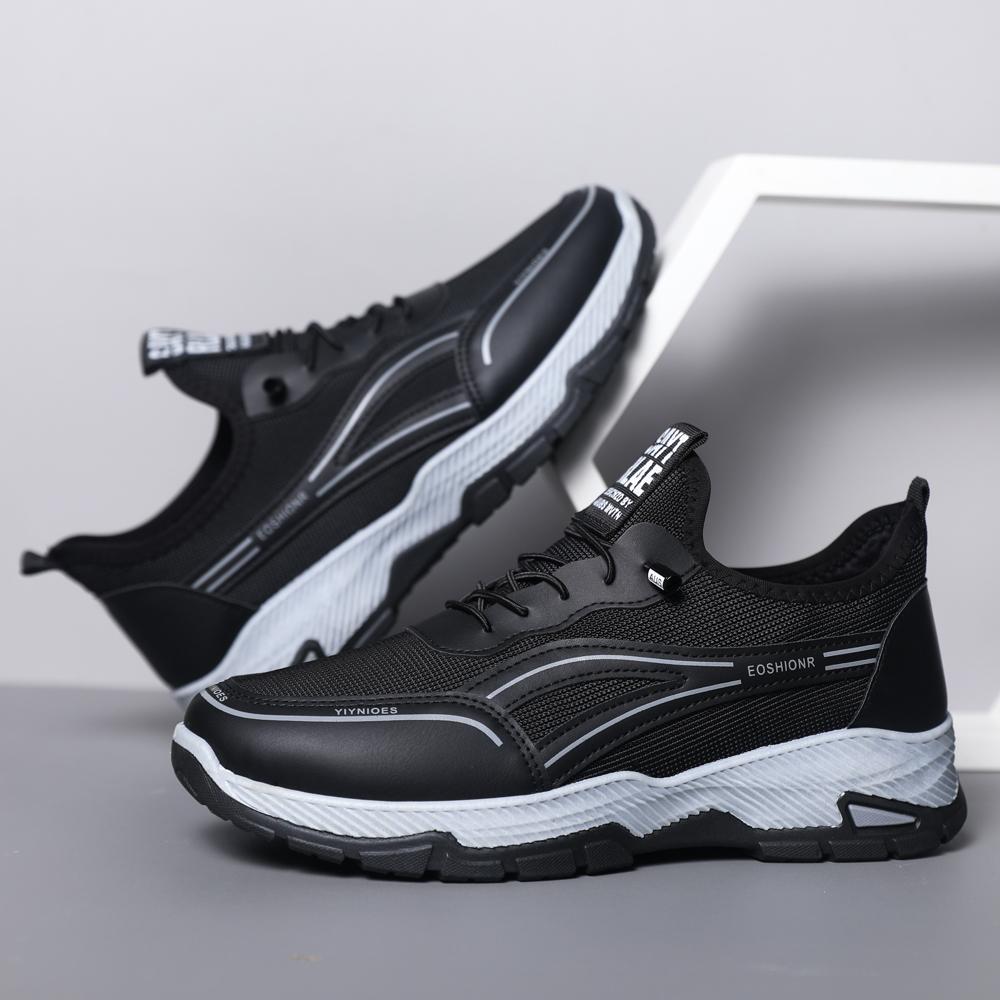 Men's Lightweight Lace-up, Cheap Casual Walking Shoes, Breathable Men's Sports Shoes