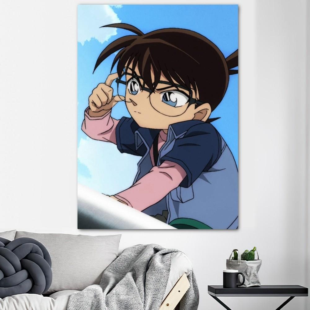 Detective Conan Anime Poster Prints Wall Decals Sticker Pictures Living Room Home Decoration