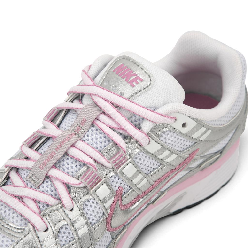 Nike P-6000 Weiß Elemental Pink Damen Sneaker Schwarz Metallic-Silber BV1021-108