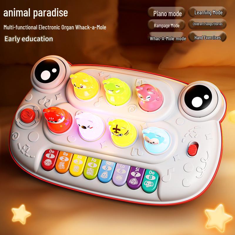 Multifunctional Kids' Phone & Piano Toy with Lights and Music for Early Education
