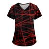Women's Fashion Casual Halloween Printed Pocket T-shirt Tops