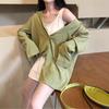 Women's Summer UV Protection Ice Silk Cardigan – Loose Fit, Breathable, Solid Color, Long-Sleeve, Plus Size