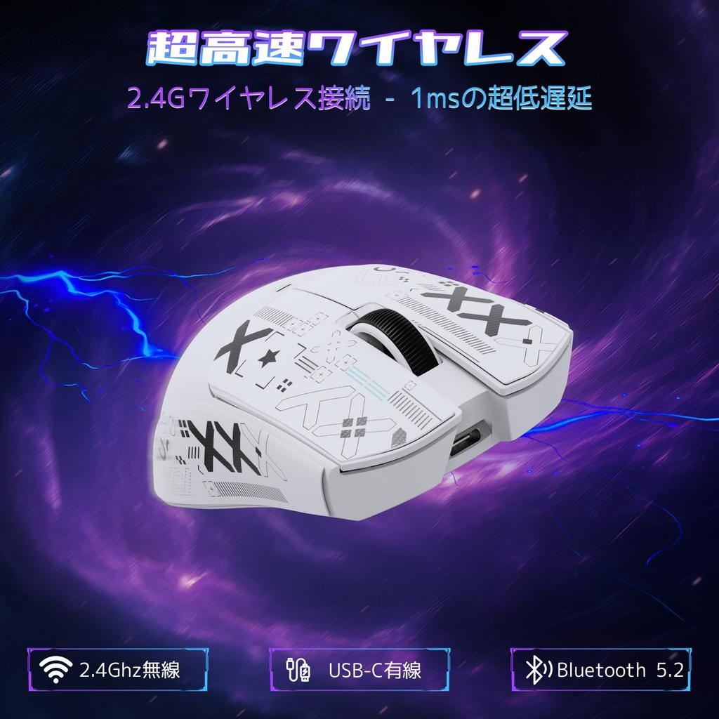 ATTACK SHARK X11SE Gaming Dual Bluetooth DPI PAW3311 HUANO Broadcom BK52820 FSWQ Ergonomic White Ultra-Lightweight Mouse, 60g, 3-Mode Connection,