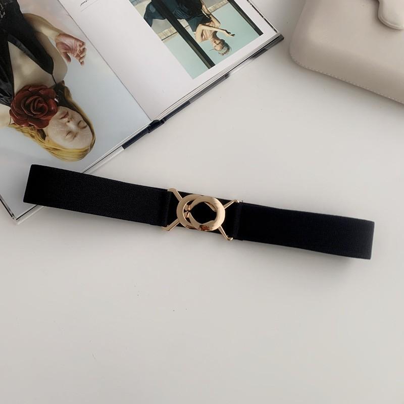Decorative Thin Belt Women S Dress Elastic Elastic Waist Black Belt Women S Waist Seal Small Belt Black