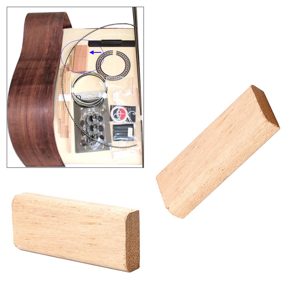 DIY Polished Guitar Making Part Tool Professional Luthier Tools Mahogany Acoustic Guitar Making Brace Wood Support Block