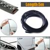 5M Universal Car Door Edge Seal Strip Exterior Cover Carbon Fiber Accessories