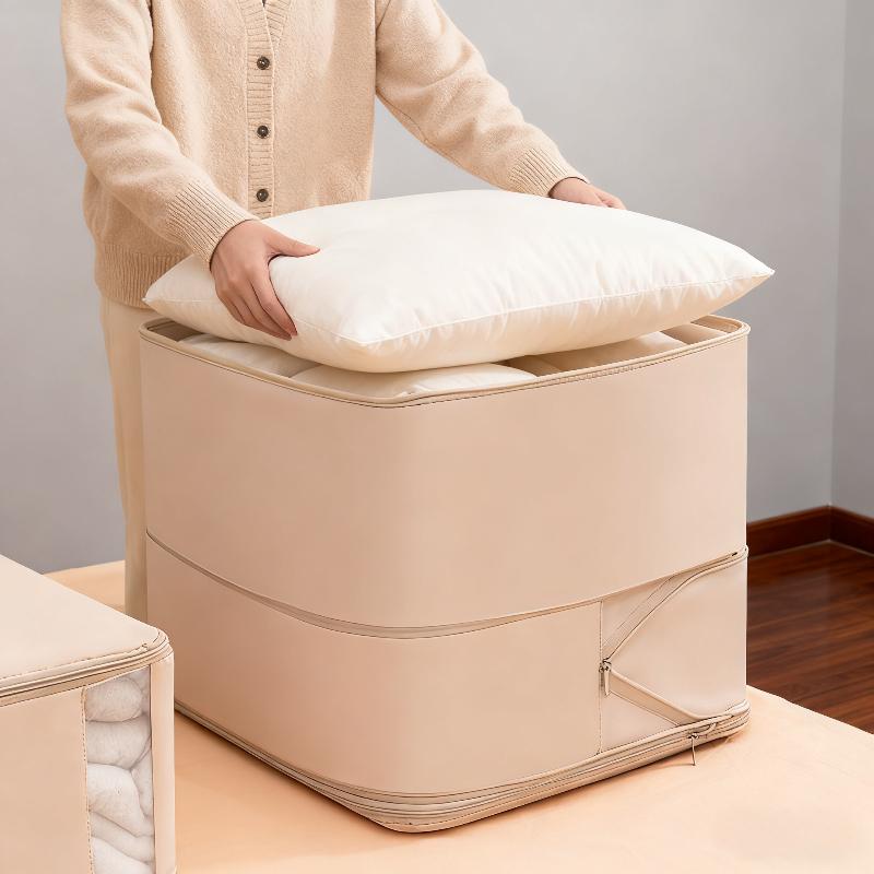 Compression Dustproof Organizer Storage Bag Large Capacity Moisture-proof Clothes Quilt Moving Bag Self Compression Organizer