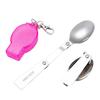 304 Stainless Steel Folding Spoon: Portable Outdoor Picnic and Travel Fork, Soup, and Teaspoon Combo.