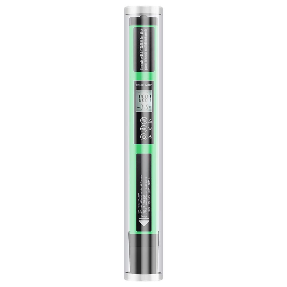 Smart 5 in 1 Salinity EC TDS Temp pH Meter Bluetooth Water Quality PH Tester APP Control for Aquarium Swimming Pool Fish Tank