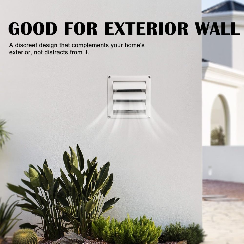 Plastic Material Exhaust Vent Cover Grille Covers Ventilation Grill Air Shutter Vents  For Walls