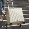 Foldable Shopping Cart with Lid Plastic Storage Box Utility Wagon with Adjustable Handle Rolling Wheel Basket for Outdoor Travel