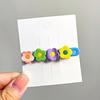 1/4Pcs Girl Hairpins Colorful Flower Decor Hair Clips Side Bang Hair Pins Plastic Material Hair Accessories
