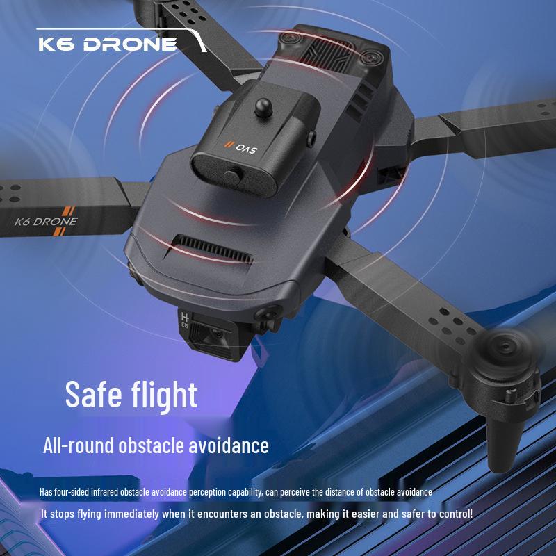 TikTok Drone: K6 Folding Remote-Control Plane with 4K Camera & Four-Sided Obstacle Avoidance.