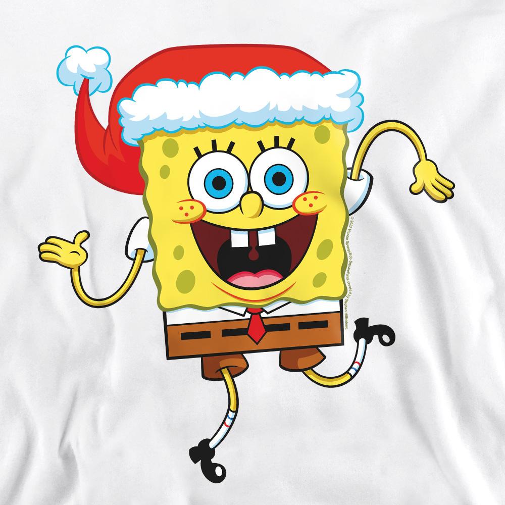 Vánoční mikina s unisexovou vánoční čepicí pro dospělé s motivem SpongeBob SquarePants.