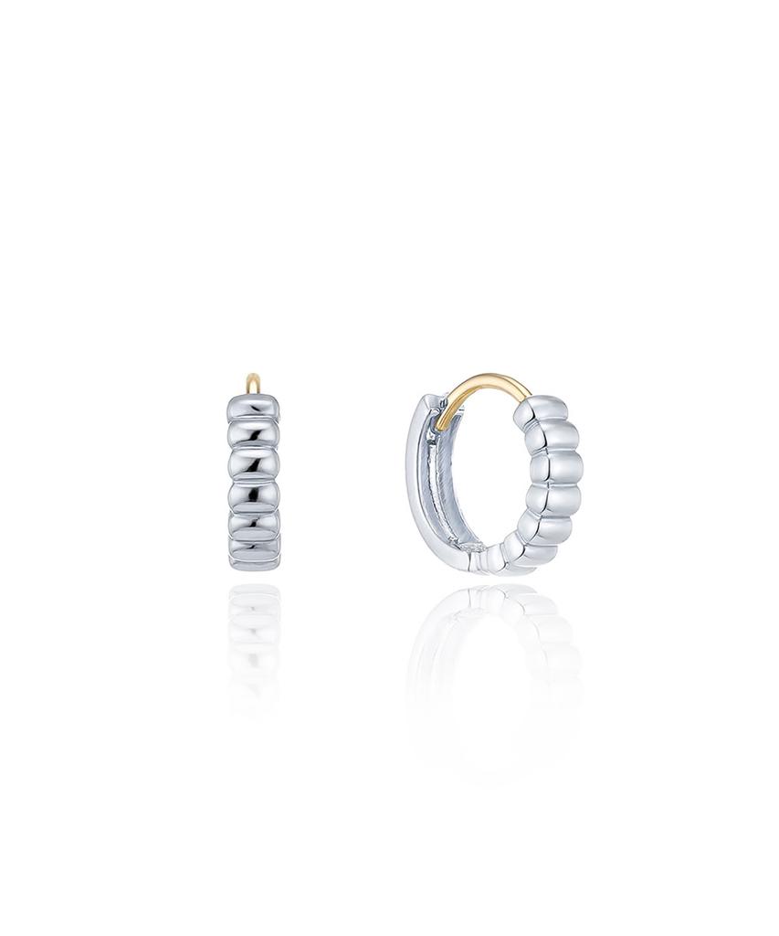 Lloyd Reversible Ring & Puff 10K Gold One-Touch Ring Earrings Lotp3012T