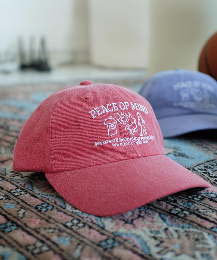 Beollunpeulenjeu Peace Of Mind Pigment Ball Cap Red