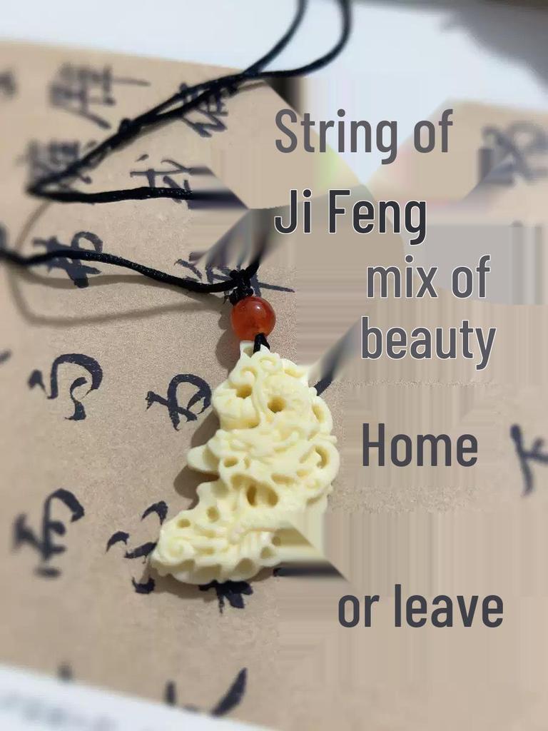 Trendy Woven Jade Safety Buckle Necklace for Students & Couples