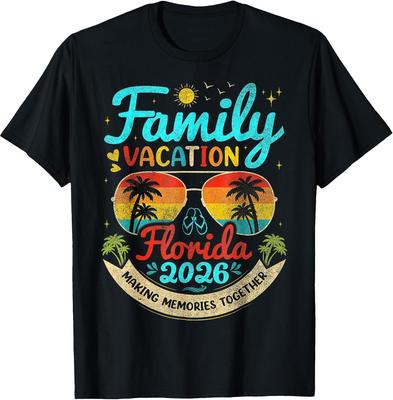Retro Florida Family Vacation Group Tee 2026