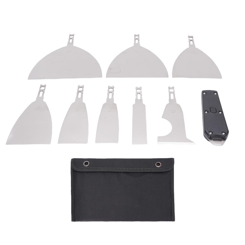 Stainless Steel Putty Scraper Set, Multi Tool for Wall Repair, Paint Roller Cleaning, Drywall