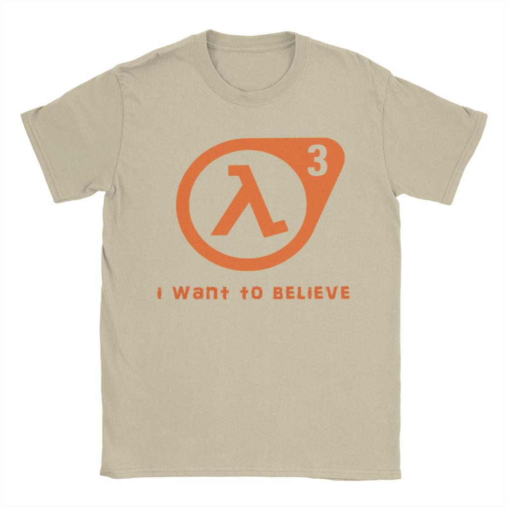 Creative Half Life I want to believe TShirts Unisex Crew Neck Cotton T Shirt  Short Sleeve Tee Shirt Gift Idea Tops